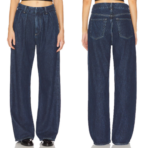 Citizens of Humanity Petra High Waisted Pleated Wide Leg Jeans Eden Women's 27 - Picture 1 of 6